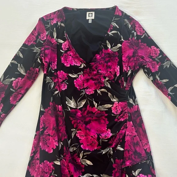 Anne Klein Pink and Black Dress - Picture 7 of 9